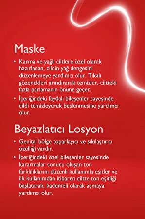 Baga Skin Solutions Kırmızı Kil Maskesi & Genital Bölge Beyazlatıcı Losyon