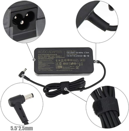 Delta-Liteon 19V 9.5A 180W (5.5*2.5mm) Adaptör (Asus 19.5V 9.23A) / Hadron-GXHH3