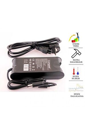 Compaxe CLD-503 90W 19.5V 4.62A 7.4-5.0 İğneli Dell Notebook Adaptörü