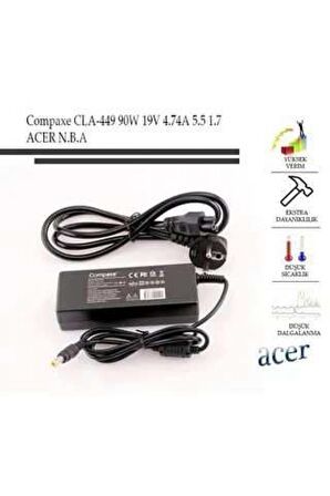 Compaxe Cla-449 19v 7.1a 5.5-1,7 Acer Notebook Adaptör