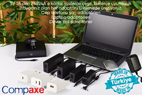 STANDART LAPTOP ADAPTÖRÜ 19V 3.42 A 5.5*2.5 UÇ ASUS, CASPER,TOSHIBA 