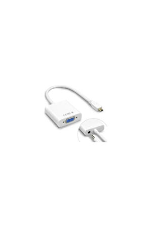 COMPAXE CHD-17 Micro Hdmi To Vga Çevirici DÖNÜŞTÜRÜCÜ ADAPTÖR ( SES DESTEKLİ )