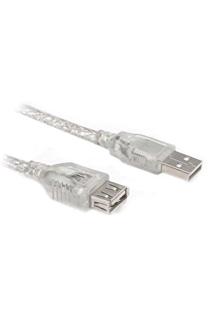 COMPAXE CUK-5 ŞEFFAF FİLİTRELİ USB UZATMA KABLOSU 5 Metre 