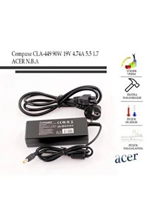 Compaxe Clc-902 19.5v 10a 7.4-5.0 Pinsiz Casper Notebook Adaptörü