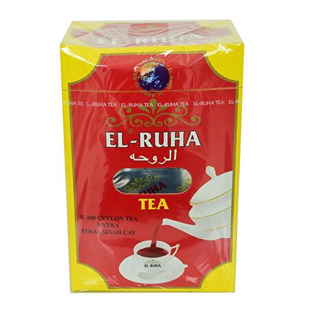 El-Ruha Organik Dökme Siyah Çay 800 gr 