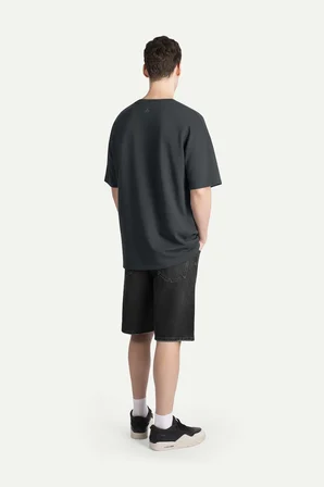 Lacivert Erkek Oversize / Relax Tişört - %100 Pamuk | (Ruxs)