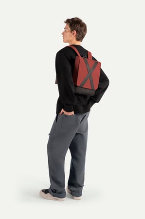 Bordo Unisex Sırt Çanta | (Nordhug Mini - Brick)