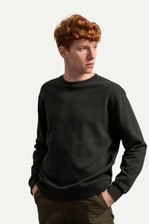 Antrasit Erkek Basic Regular Sweatshirt | (Ruga - Asphalt)