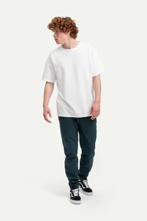 Beyaz Erkek Oversize / Relax Basic Tişört - %100 Pamuk | (Relax - Off White)