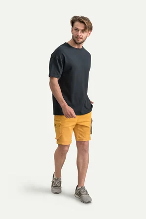 Lacivert Erkek Oversize / Relax Basic Tişört - %100 Pamuk | (Relax - Plum)
