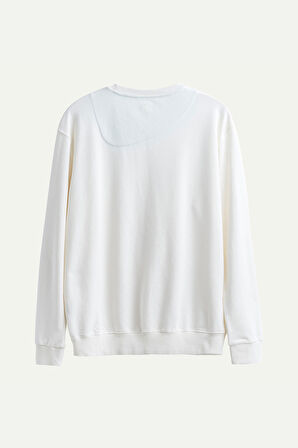 Unisex Basic Regular Sweatshirt - Ruga - Off White