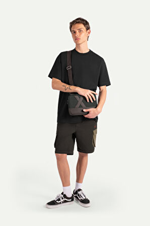 Unisex Çapraz Mini Çanta - Nougrod - Asphalt