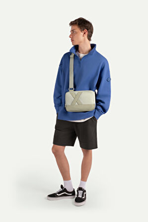 Unisex Çapraz Mini Çanta - Nougrod - Concrete