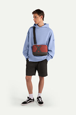 Unisex Çapraz Mini Çanta - Nougrod - Brick