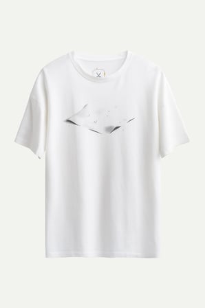 Erkek Oversize Tasarım T-Shirt - Paper Ground