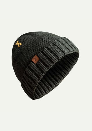 Antrasit Unisex X Örgü Bere | (Crux - Asphalt)