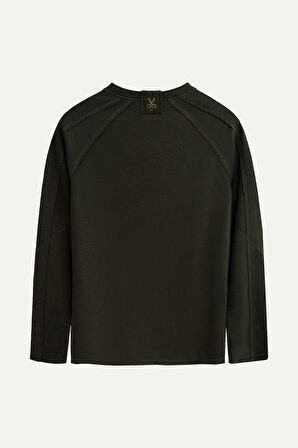 Unisex Basic Çift Taraflı Sweatshirt - Lyuga - Asphalt