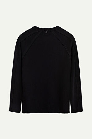 Unisex Basic Çift Taraflı Sweatshirt - Lyuga - Tar