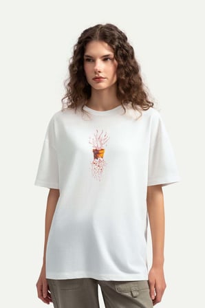 Erkek Oversize Tasarım T-Shirt - Ecek