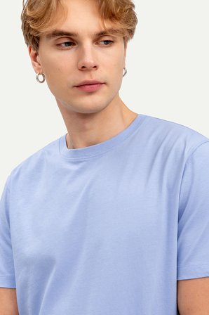 Mor Erkek Regular Basic Tişört - %100 Pamuk | (Regular - Jellyfish)