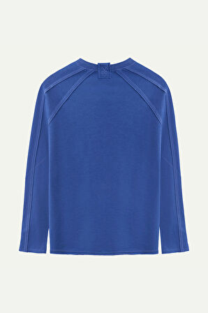 Unisex Basic Çift Taraflı Sweatshirt - Lyuga - Comet