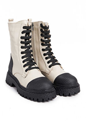 Bestello Bağcıklı Termoplastik Düz Bot 101-22511-08 Kadın Bot