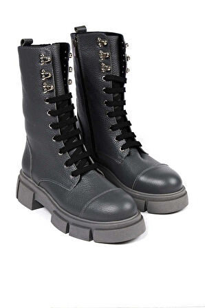 Bestello Bağcıklı Termoplastik Düz Bot 101-2401-21 Kadın Bot