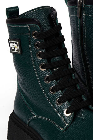 Bestello Bağcıklı Termo Taban Düz Bot 101-22516-01 Kadın Bot