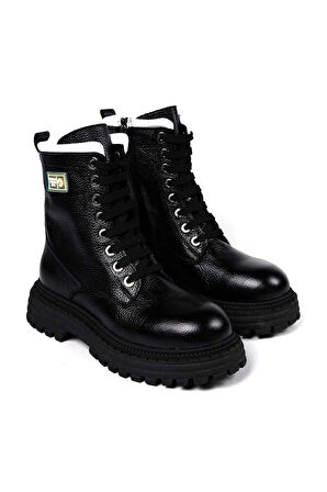 Bestello Bağcıklı Termo Taban Düz Bot 101-22516-01 Kadın Bot