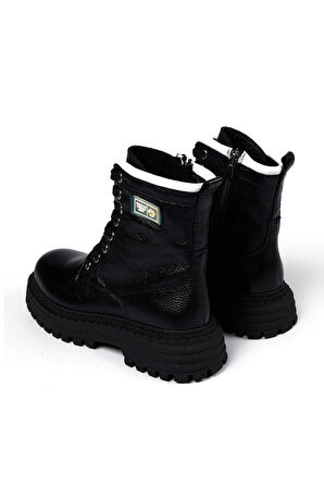 Bestello Bağcıklı Termo Taban Düz Bot 101-22516-01 Kadın Bot