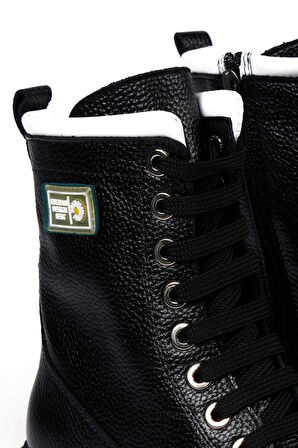 Bestello Bağcıklı Termo Taban Düz Bot 101-22516-01 Kadın Bot