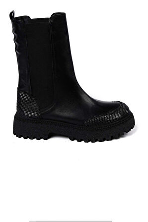 Bestello Lastikli Termoplastik Düz Bot 101-22511-01 Kadın Bot