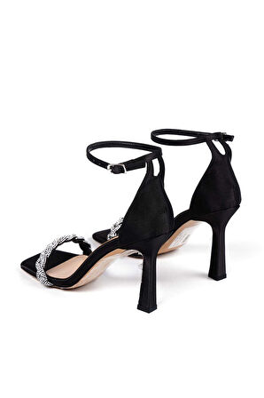 Bestello Taşlı Tek Bantlı Neolit Taban Ince Topuklu 281-811-23Y Kadın Sandalet