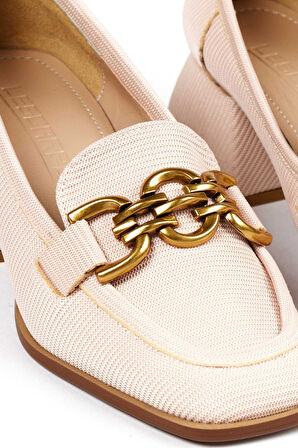 Bestello Tokalı Neolit Taban Kalın Topuklu 281-351 Kadın Ayakkabı