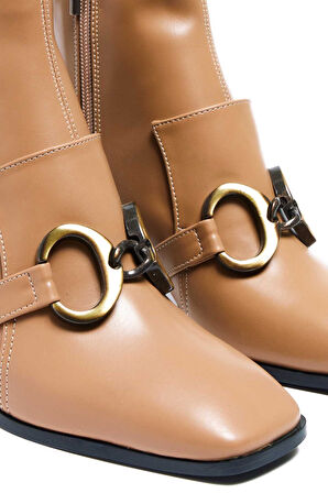 Bestello Tokalı Neolit Taban Topuklu Bot 281-740 Kadın Bot