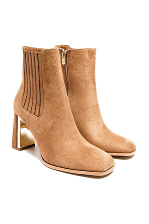 Bestello Bağcıksız Kalın Topuklu Neolit Taban Topuklu Bot 281-1190 Kadın Bot