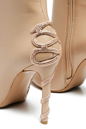 Bestello Ince Topuklu Neolit Topuklu Bot 281-2226 Kadın Bot