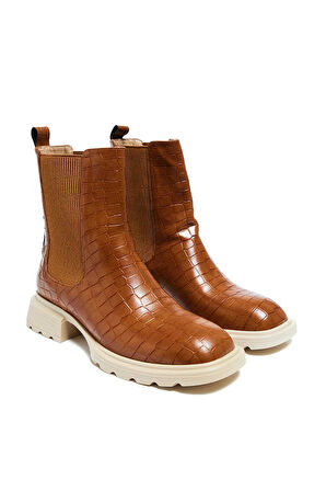 Bestello Lastikli Termo Taban Düz Bot 281-1908 Kadın Bot