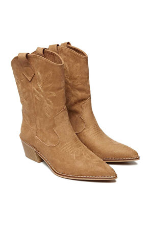 Bestello Bağcıksız Neolit Taban Western Bot 281-202-W Kadın Bot