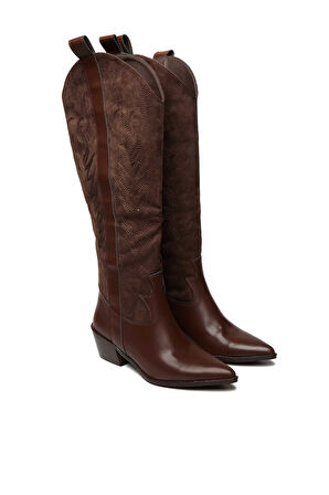 Bestello Bağcıksız Neolit Taban Western Çizme 281-230-W Kadın Çizme