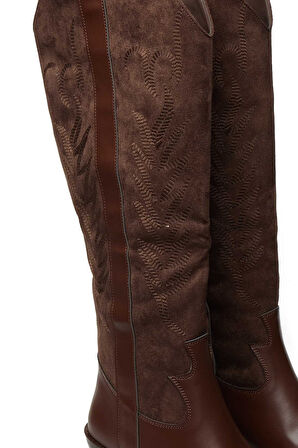 Bestello Bağcıksız Neolit Taban Western Çizme 281-230-W Kadın Çizme