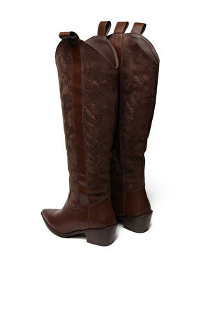 Bestello Bağcıksız Neolit Taban Western Çizme 281-230-W Kadın Çizme