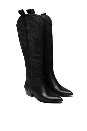 Bestello Bağcıksız Neolit Taban Western Çizme 281-230-W Kadın Çizme