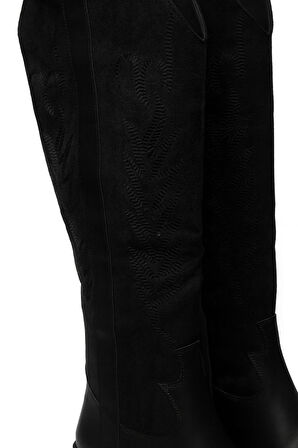 Bestello Bağcıksız Neolit Taban Western Çizme 281-230-W Kadın Çizme