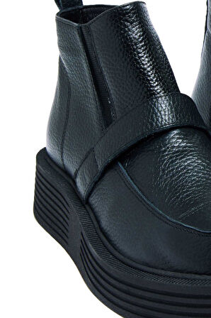 Bestello Bağcıksız Termo Taban Düz Bot 101-SNT22-100 Kadın Bot