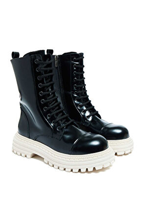 Bestello Bağcıklı Termo Taban Düz Bot 101-22516-03 Kadın Bot