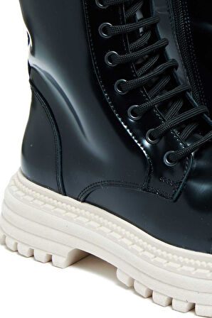 Bestello Bağcıklı Termo Taban Düz Bot 101-22516-03 Kadın Bot