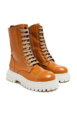 Bestello Bağcıklı Termo Taban Düz Bot 101-22516-03 Kadın Bot