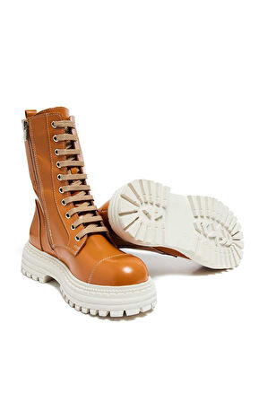 Bestello Bağcıklı Termo Taban Düz Bot 101-22516-03 Kadın Bot