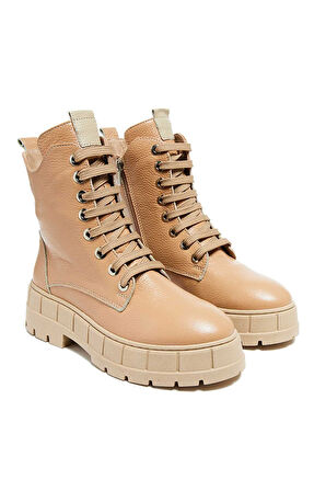 Bestello Bağcıklı Termo Taban Düz Bot 101-BST05-01 Kadın Bot